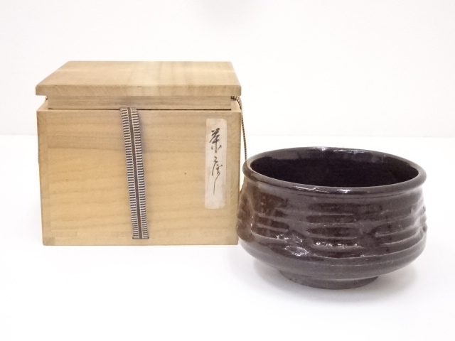 JAPANESE TEA CEREMONY / CHAWAN(TEA BOWL) / IRON GLAZE